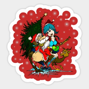 christmas santa claus Sticker